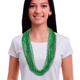 Green 7mm Bead 33" Necklaces